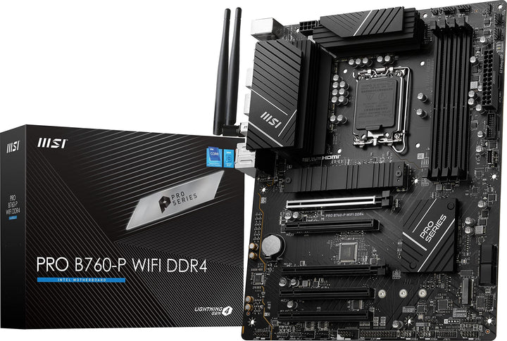 MSI PRO B760-P WiFi DDR4 ProSeries Motherboard (unterstützt Intel Prozessoren der 12. / 13. Generati