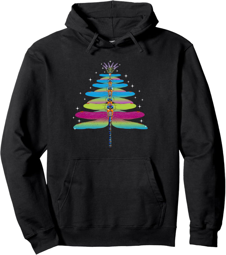 Cute Dragonfly Christmas Funny Ugly Xmas Gift for Insect Fan Pullover Hoodie