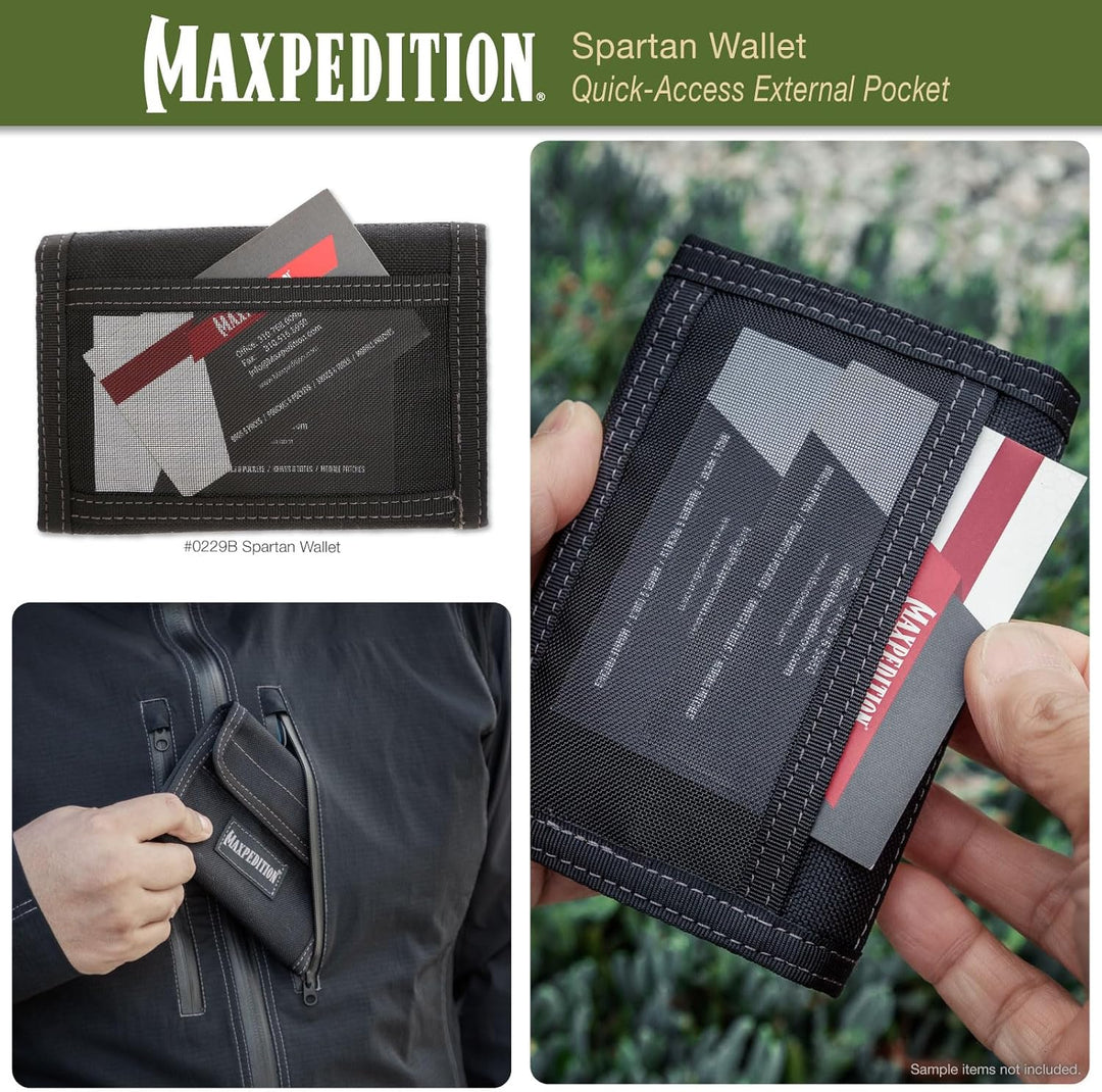 Maxpedition Spartan Wallet Einheitsgrösse Schwarz, Einheitsgrösse Schwarz