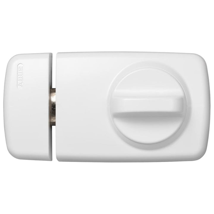 ABUS Tür-Zusatzschloss 7010, mit Drehknauf, weiss, 53270 Metall Metall ohne Alarm Weiss, Metall ohne