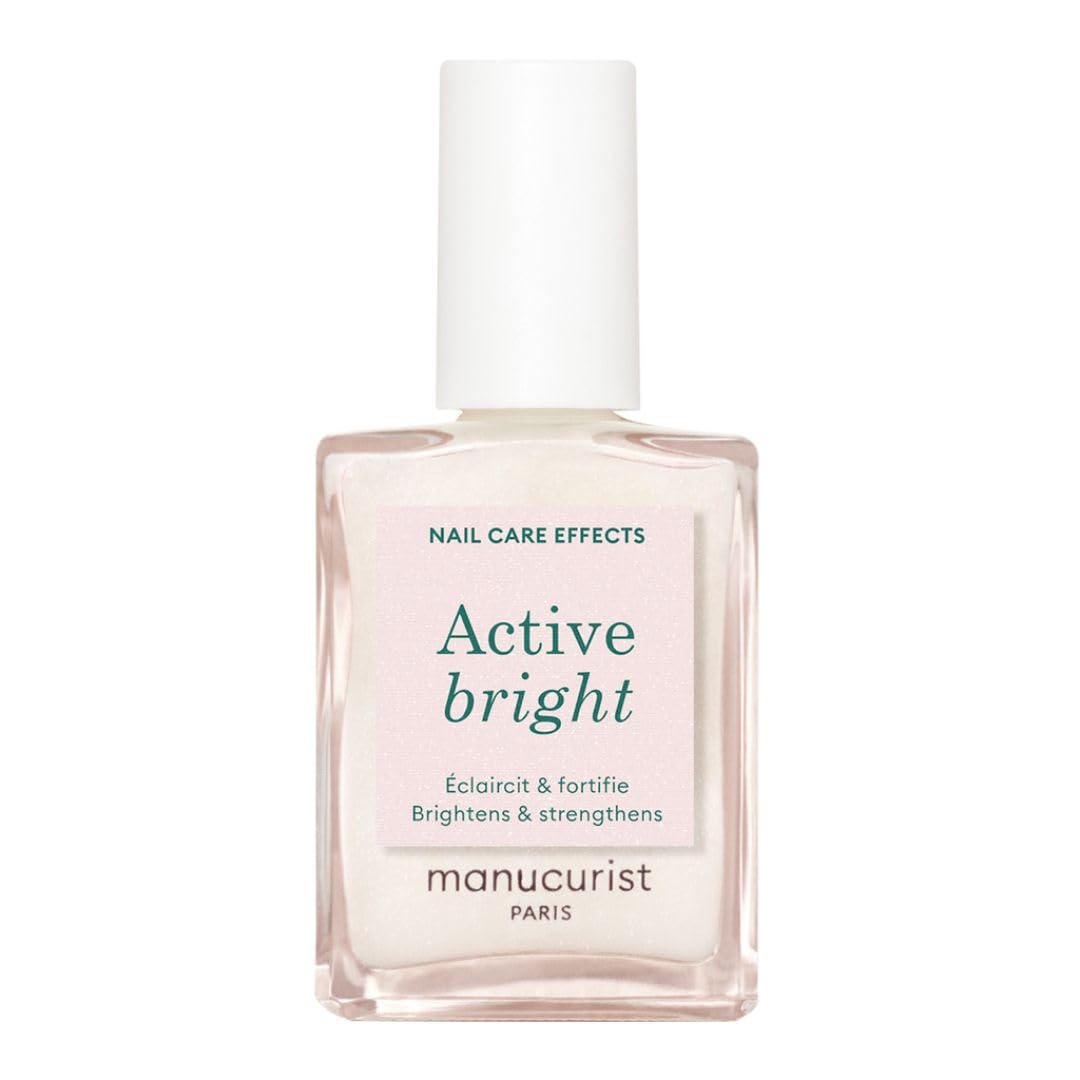 MANUCURIST Active Bright Nagellack Nagelpflege & Nagelweicher Bio-basiert - Extra starker Nagelhärte