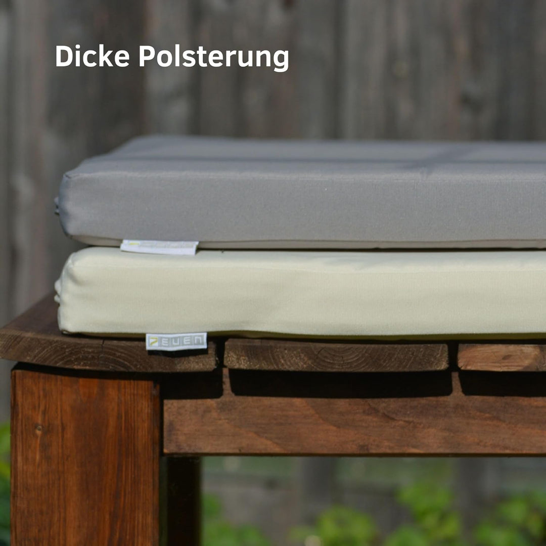 7even In & Outdoor Lounge Kissen 40cm Creme/Wasserfestes Kissen 40 x 40 x 5 cm Creme 40cm, Creme 40c