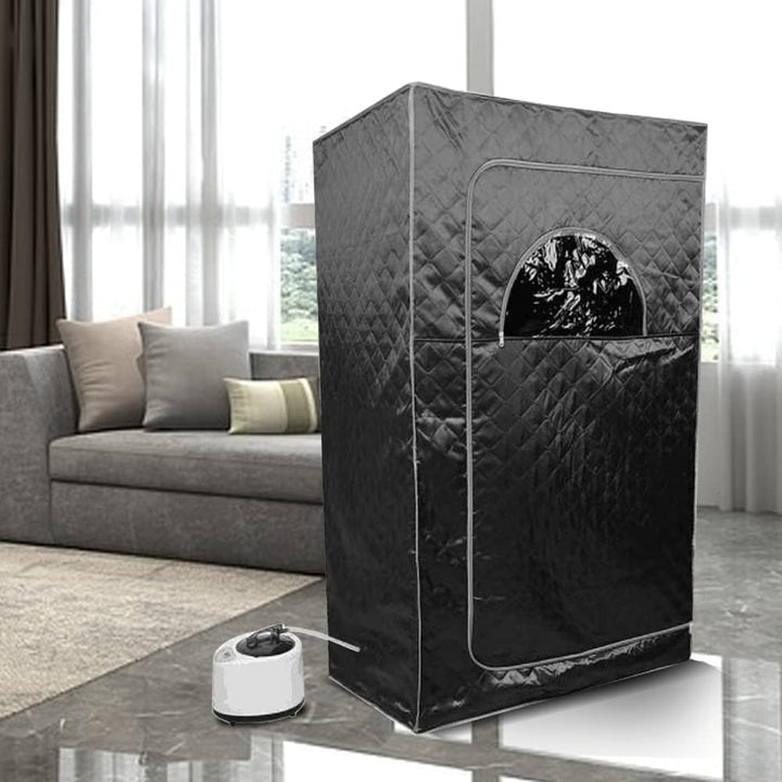 Tragbare Sauna Willowybe，Mini Dampfsauna für Zuhause，Einzel Portable Sauna Raum Kann Müdigkeit Linde