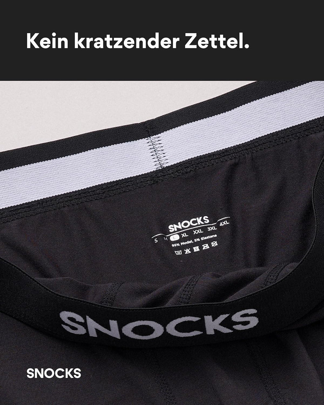 Snocks Premium Boxershorts Herren aus weichem Lenzing Modal (3er Pack) - Ultraleichte und Atmungsakt