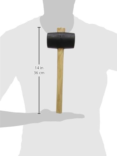 Gummihammer 550g von Hultafors I Ø 60mm I Hammer aus Vollgummi I Ideal für Bodenleger, Fliesen &amp; Kar