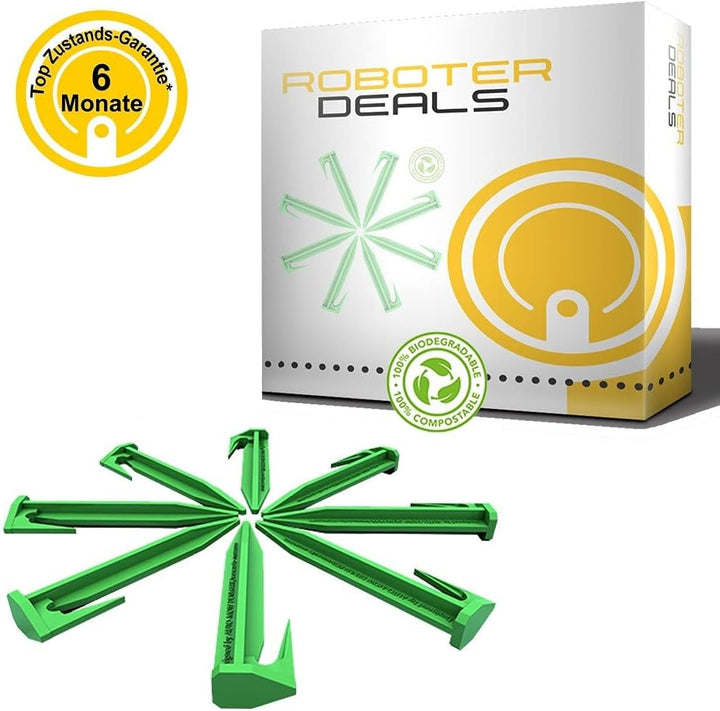 HRobotic Accessoires Biologisch abbaubare Rasennägel, Rasen-Haken, Erdnägel (100 Stück) für alle Ras
