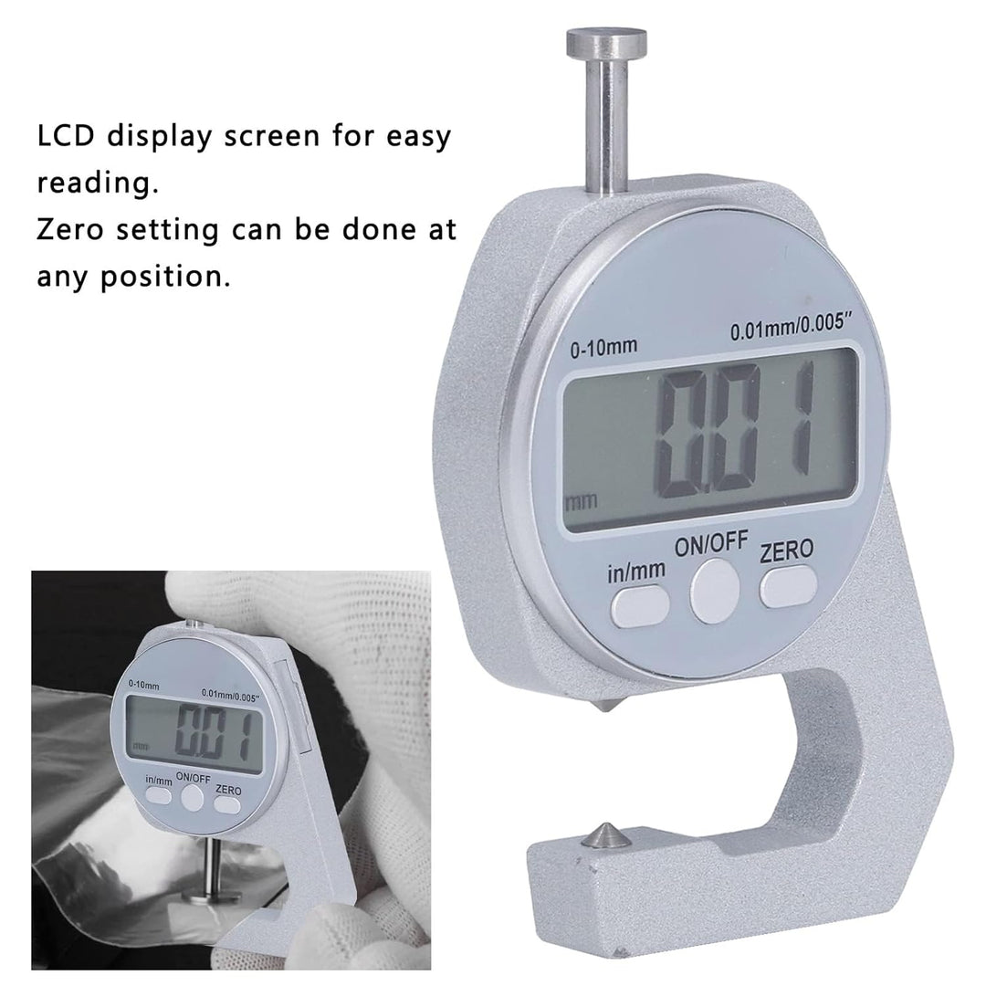 LiebeWH Digitales Dickenmessgerät 0-10 Mm Messbereich Elektronischer Mini-Messschieber Dickenmesser