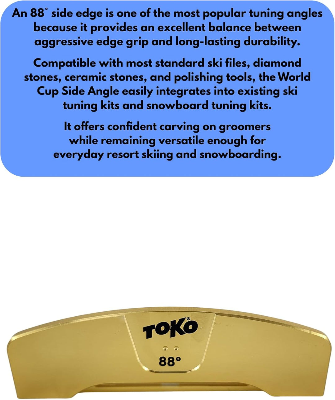 TOKO Wintersport Snowboard Alpine Seitenwinkel Weltmeisterschaft Rasiermesser scharfe Kanten Alumini