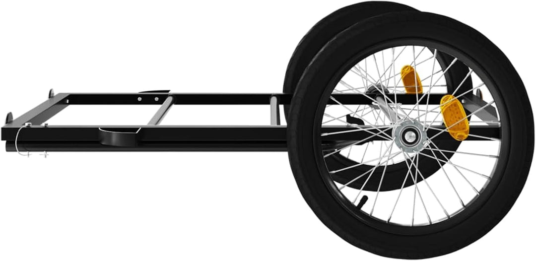 Fahrradanhänger 122x53 cm Eisen 30kg | Robustes Eisen, 30 kg Tragkraft, ideal für schwere Güter 135
