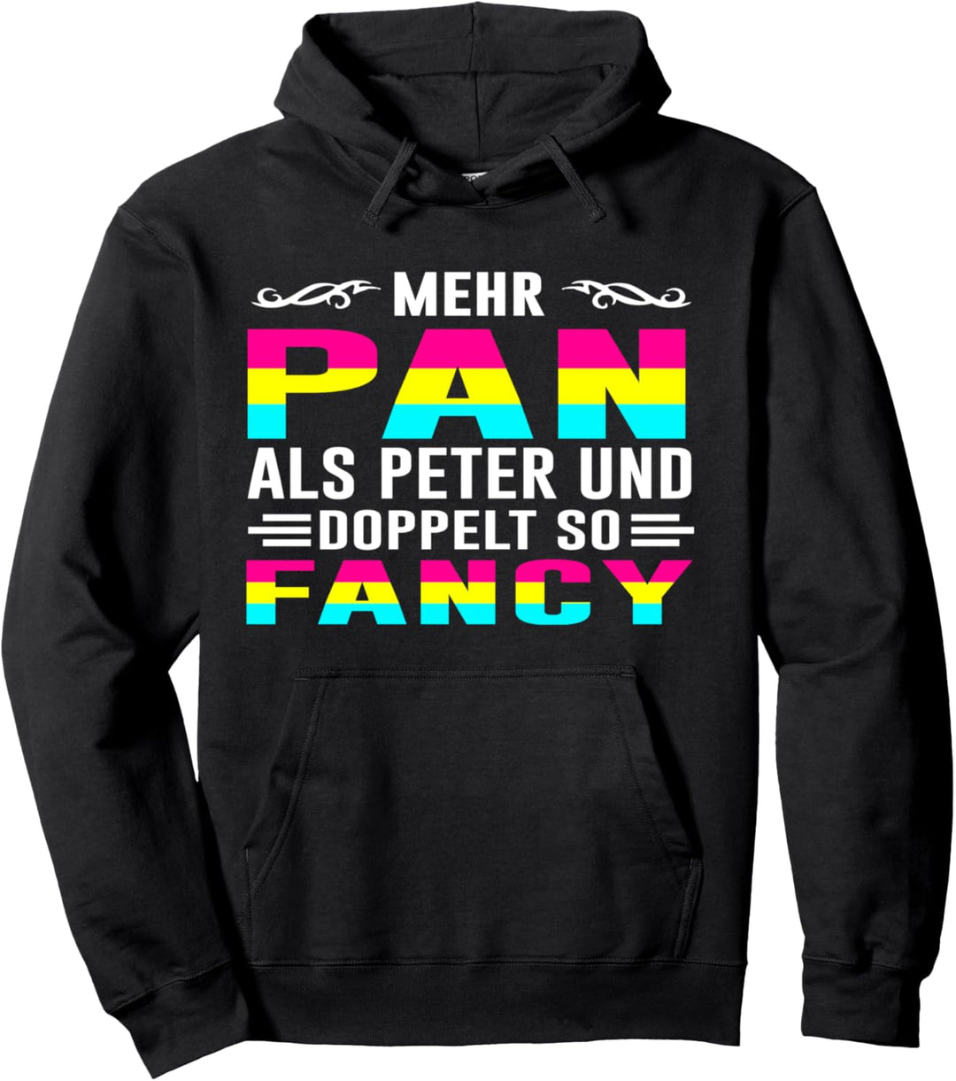 Bisexual Gay Bi LGBTQ Mehr Pan als Peter & doppelt so Fancy Pullover Hoodie