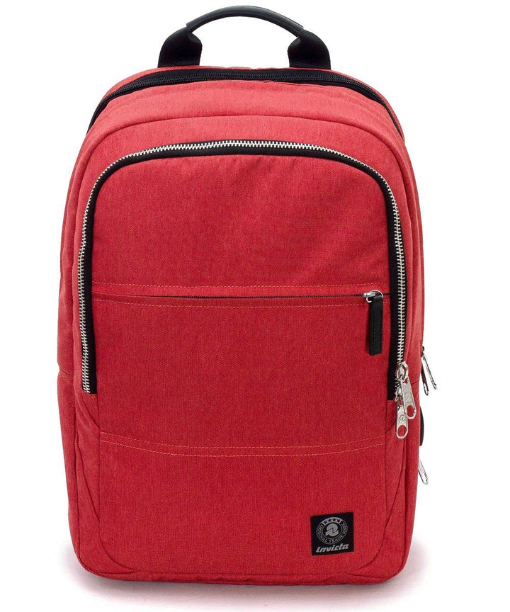 Invicta Biz L Bürorucksack - Rot - Laptopständer bis 15,6 Zoll - USB-Adapter - Arbeit Rot Iv L, Rot
