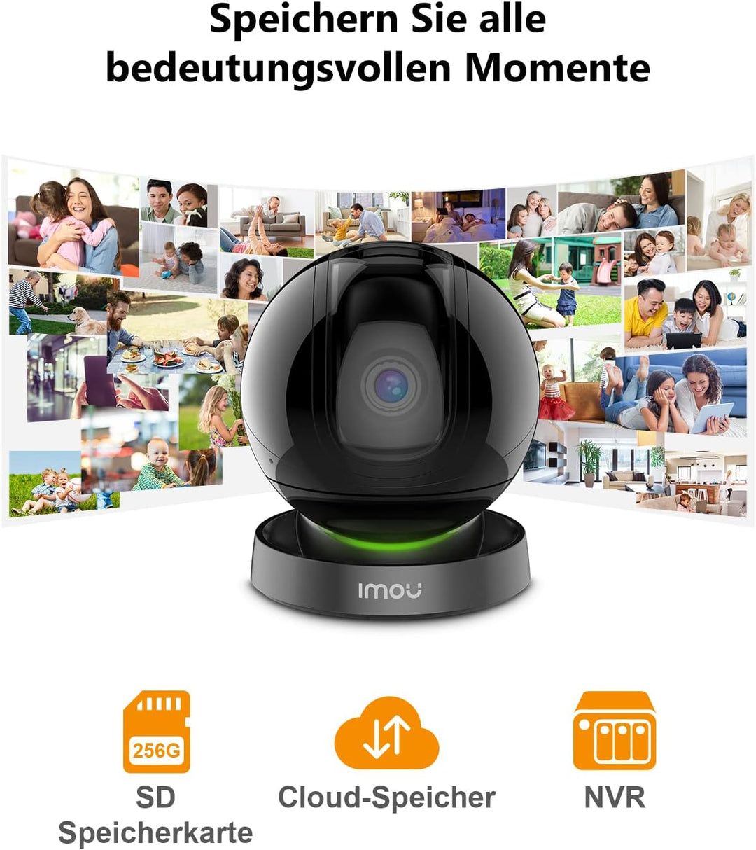 Imou überwachungskamera innen WLAN IP Kamera 360° Bewegungsverfolgung & Personenerkennung Nachtsicht
