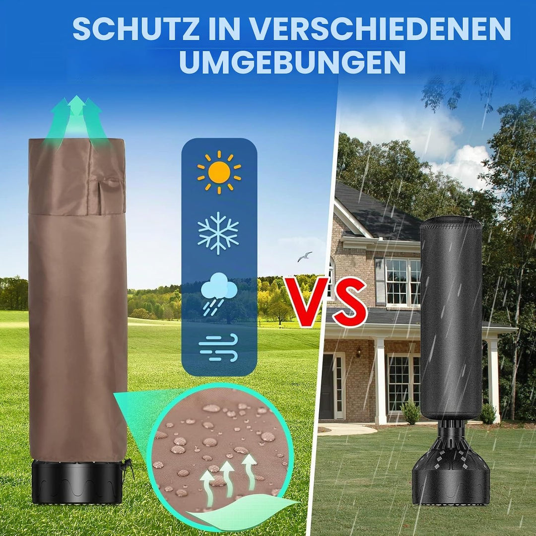 MunteLock wasserdichte Schutzhülle für Boxsack Im Freien, Standboxsack Abdeckung mit Seitlichem Reis