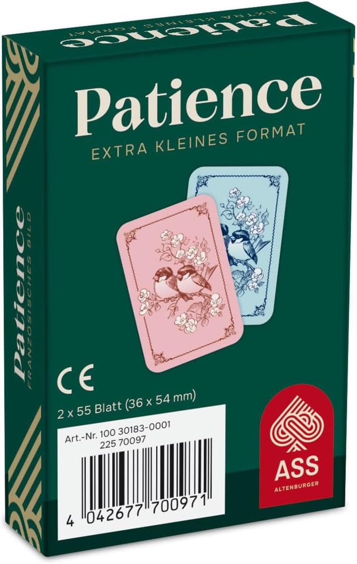 ASS 22570097 Mini-Patience-Das Klassische Kartenspiel-im Miniformat, Keine, ab 8 Jahren
