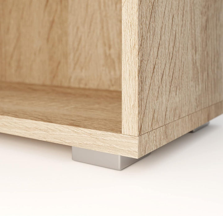 Casaria® Kommode mit 2 Türen 77x60x30 cm Holz Modern höhenverstellbarer Einlegeboden Schlafzimmer Bü