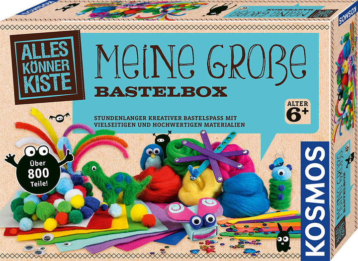 Kosmos 604431 AllesKönnerKiste Meine grosse Bastelbox, Bastel-Set, Bastelsets für Kinder, Bastelmate