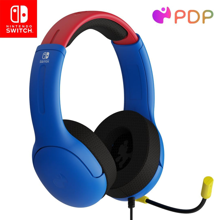 PDP Gaming AIRLITE Stereo Kopfhörer mit Mic für Nintendo Switch - PC, iPad, Mac, Laptop Compatible -