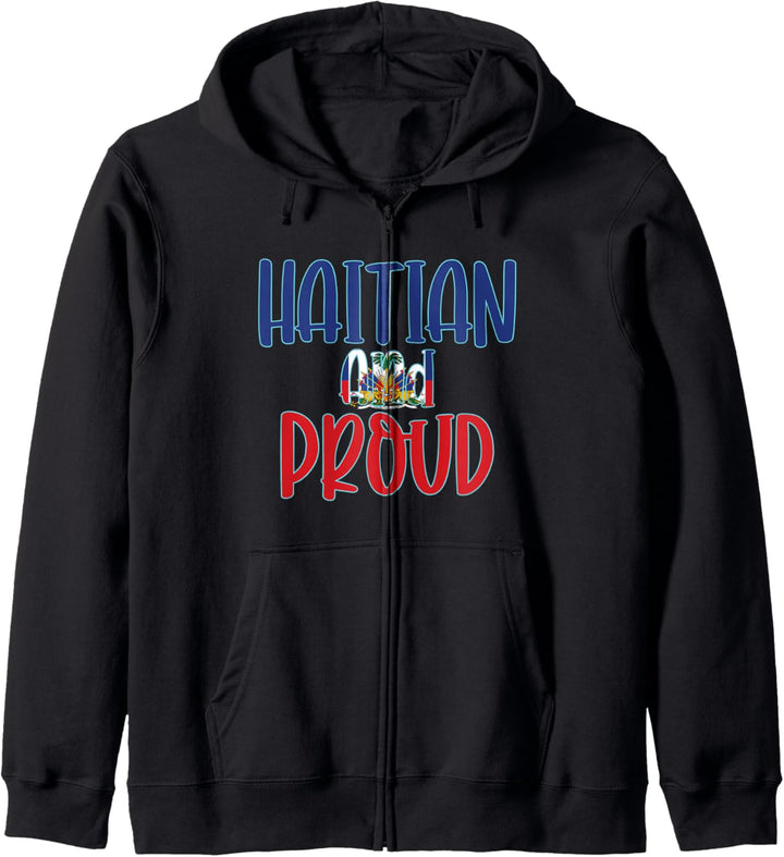 Haitianer und Stolz - Haiti Flagge Stolz Kapuzenjacke