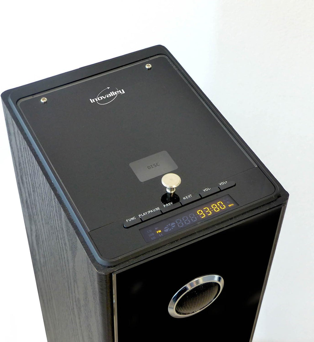 Soundturm mit Blacktower-CD-Player, Bluetooth, FM-Radio und USB, 100 W, Fernbedienung, Lichtspiel, 2