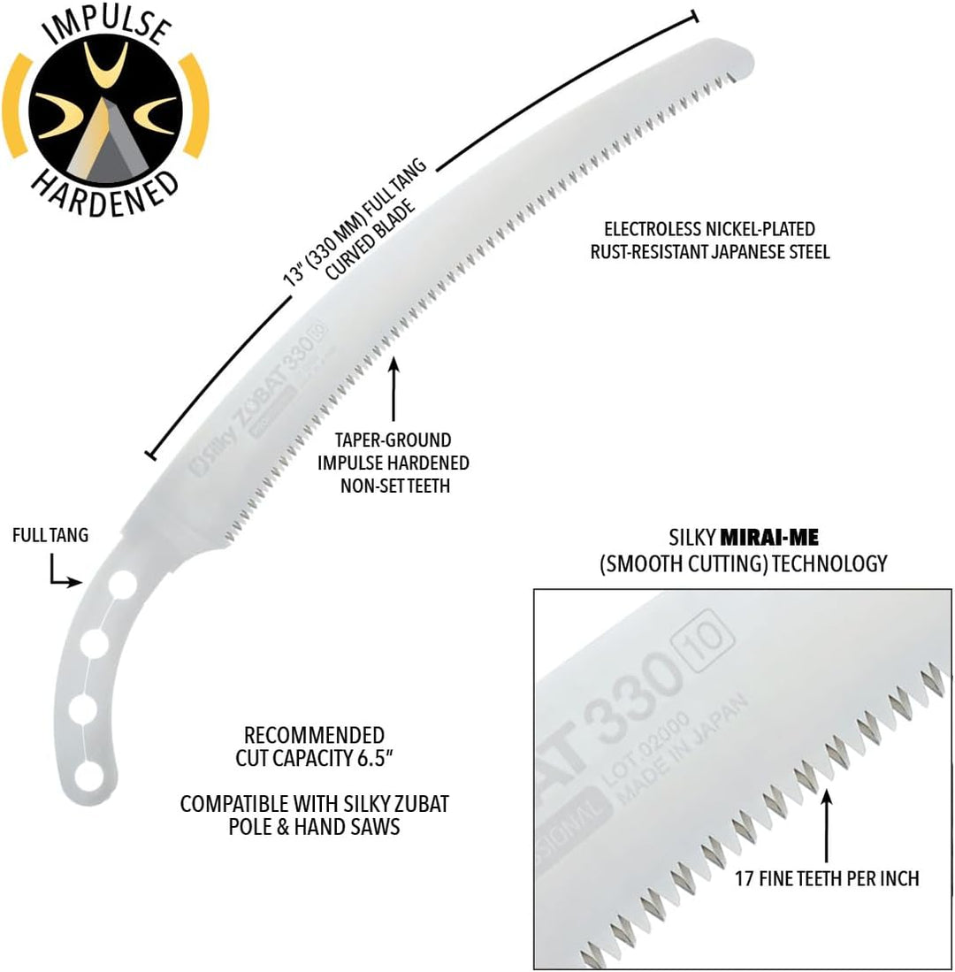 Silky Ersatzblatt für Silky Handsäge Zübat Professional 330mm 10 Zähne/30mm 330mm 10 Zähne/30mm Ersa
