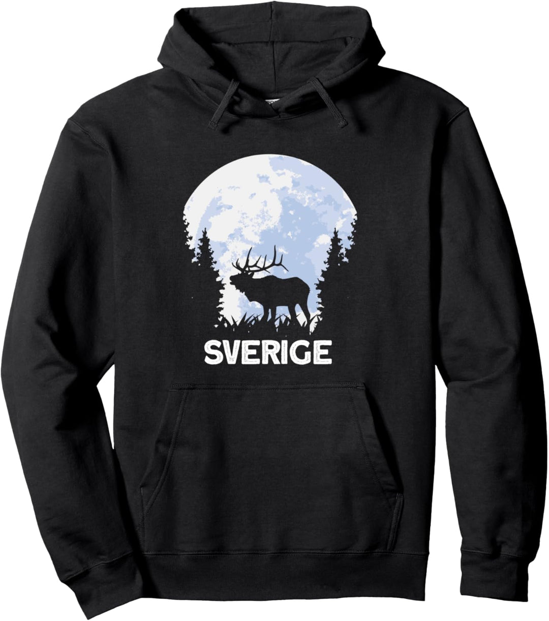 sverige Elch Schweden skandinavien vaporwave Pullover Hoodie