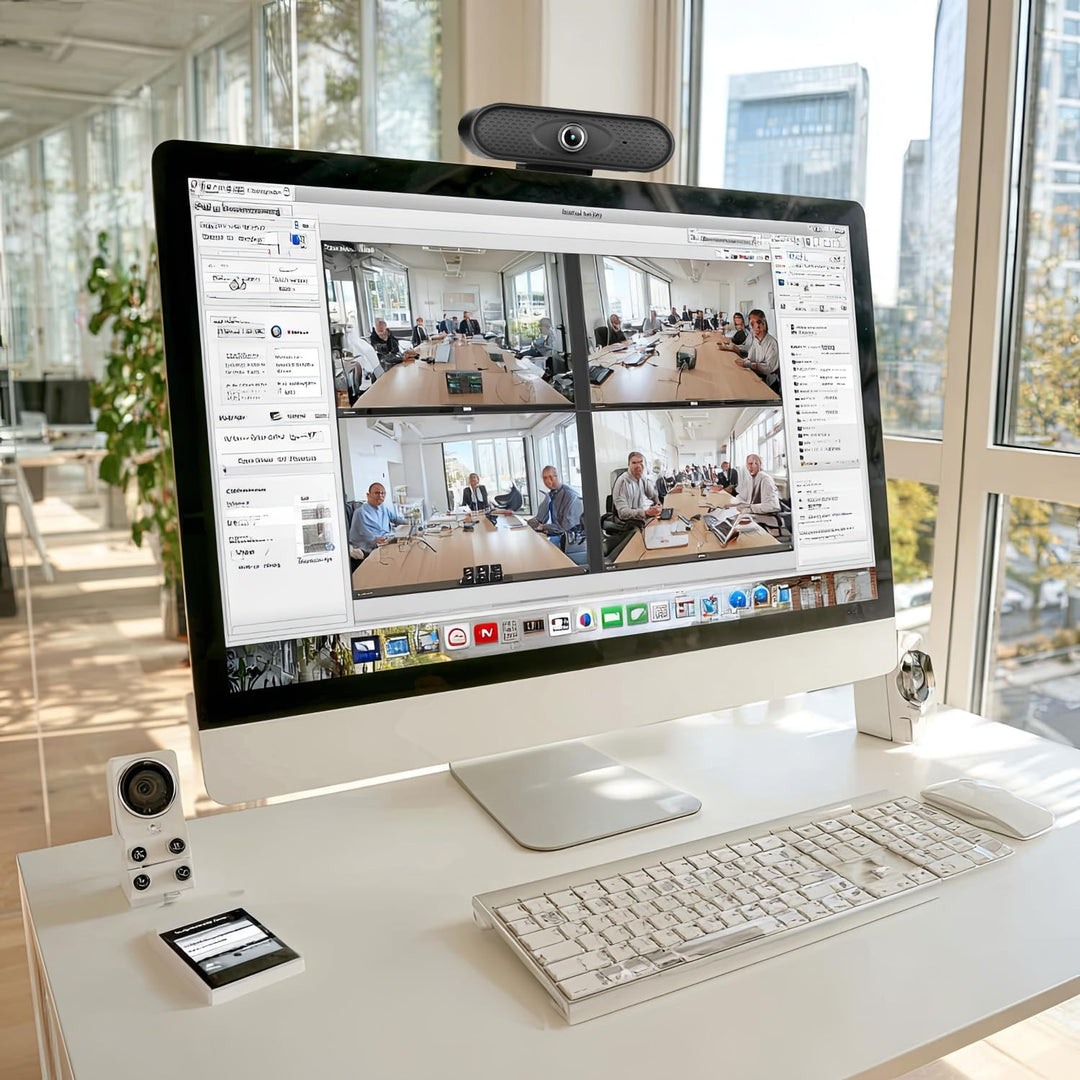 RS680 USB Webcam mit Mikrofon und Befestigungsclip Full HD 1080P Computer Kamera PC Home-Office 30fp