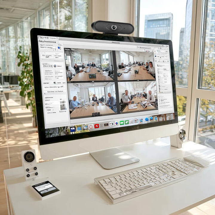 RS680 USB Webcam mit Mikrofon und Befestigungsclip Full HD 1080P Computer Kamera PC Home-Office 30fp