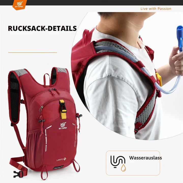 SKYSPER Wanderrucksack 15L Rucksack Herren Klein Tagesrucksack Leichter Trekkingrucksack für Wandern