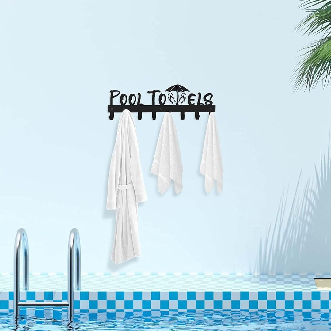 Jorzer Pool Handtuchhaken Badezimmer Wandhaltertuchhalter Robe Bügel Organizer für Mantel Badeanzugb