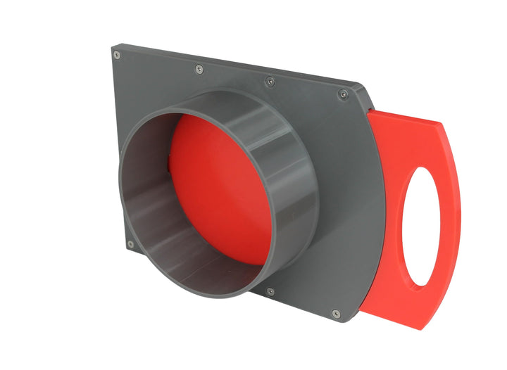 GENERIC DN 160mm Luft-Absperrschieber | Blastgate | PETG | Werkstattabsaugung | Absauganlage | Klima