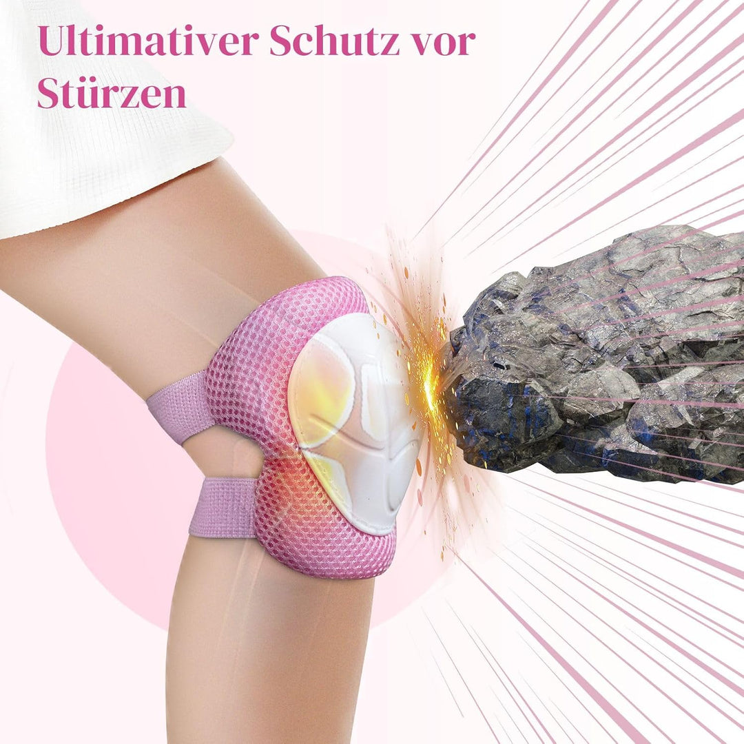 Knieschoner Kinder Schoner Inliner Protektoren: [6er Set] Schützer Inline Skates Knieschützer Skateb