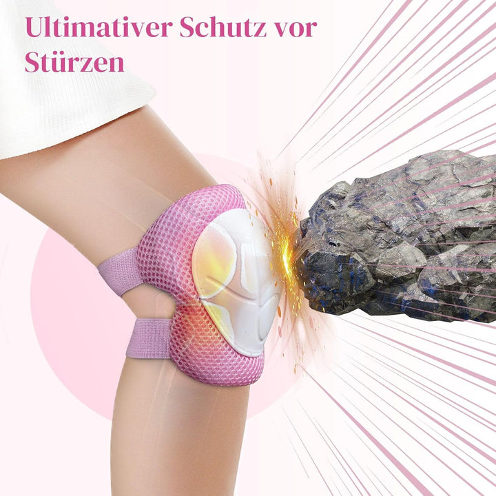 Knieschoner Kinder Schoner Inliner Protektoren: [6er Set] Schützer Inline Skates Knieschützer Skateb