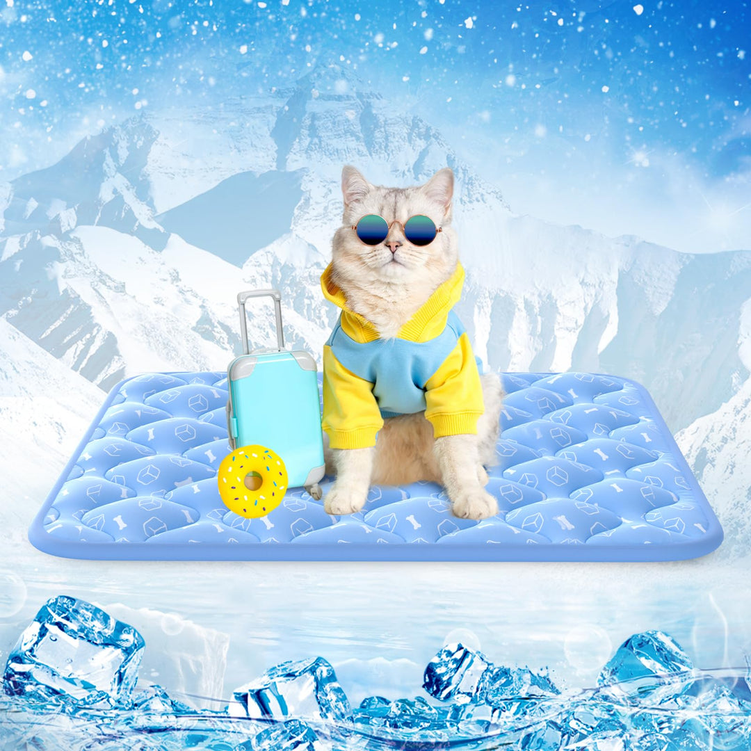 Rywell Kühlmatte für Hunde Katze 60x45 cm, Plus Version, Selbstkühlend mit Arc-Chill-Gewebe, Verdick