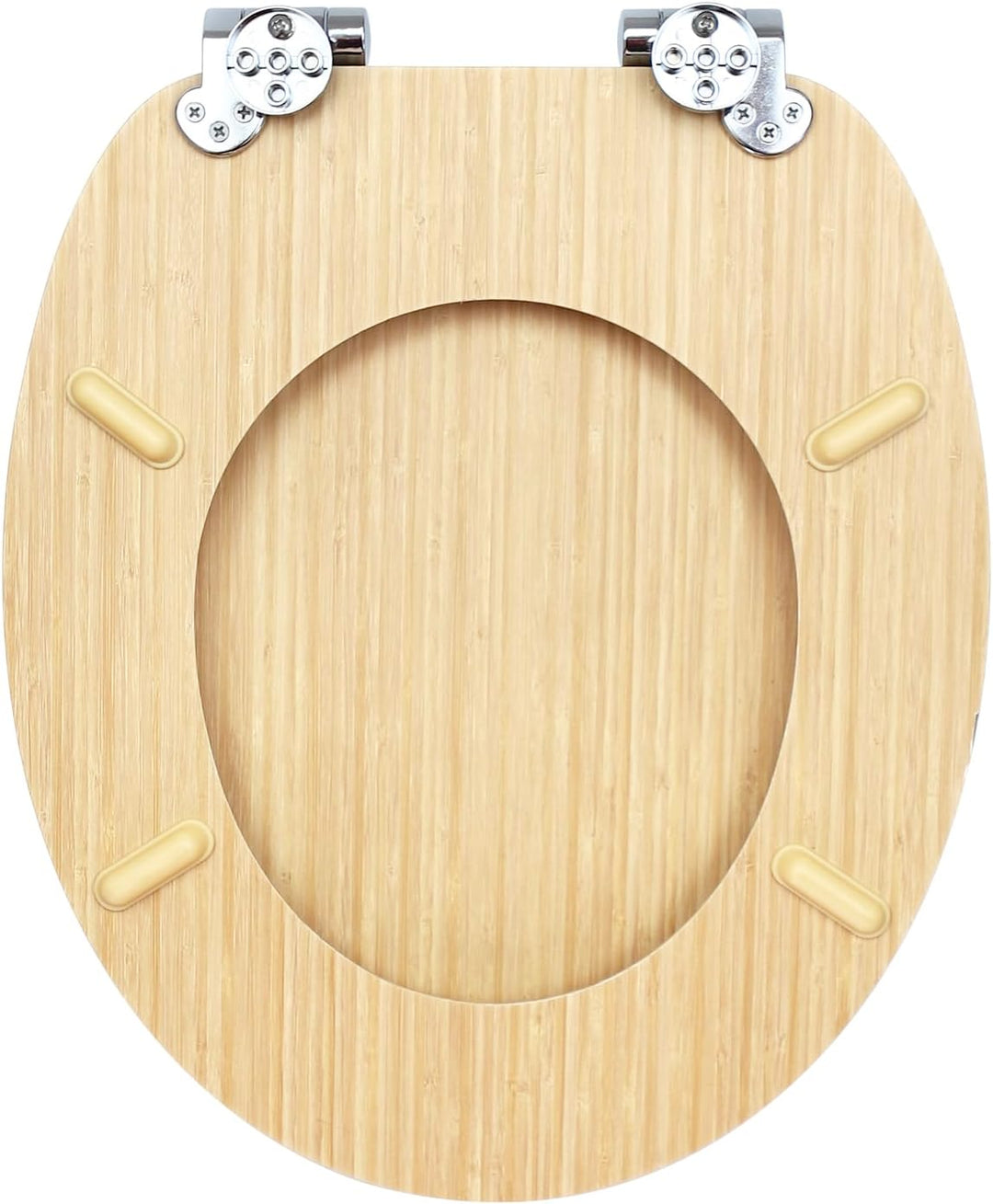 Fanmitrk WC Sitz mit Absenkautomatik, Toilettendeckel aus Holz, Stabil Klodeckel mit Soft Close, Toi