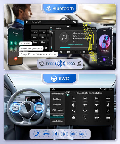 Podofo Autoradio Für Mercedes Benz E-Klasse W211 W219/CLS-Klasse 2005-2008 1+16G Carplay Wireless Bl