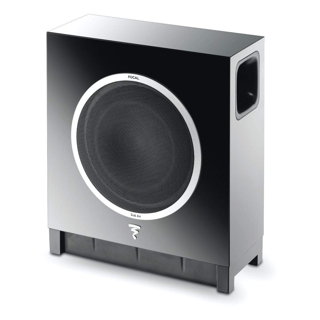 Focal Sub Air Subwoofer (High-Gloss-Optik, Funkverbindung, an der Wand montierbar) schwarz
