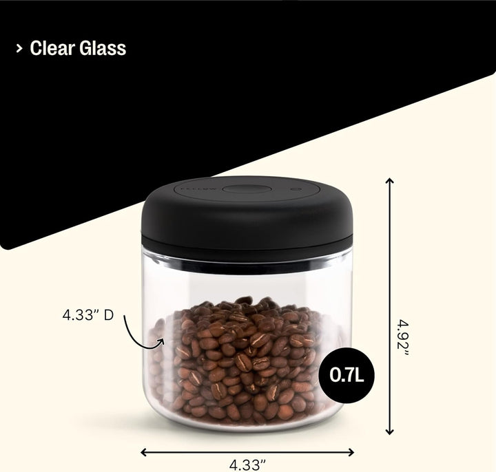 Fellow Vakuumbehälter zur Aufbewahrung von Kaffee und Lebensmitteln, integrierte Vakuumpumpe, hermet