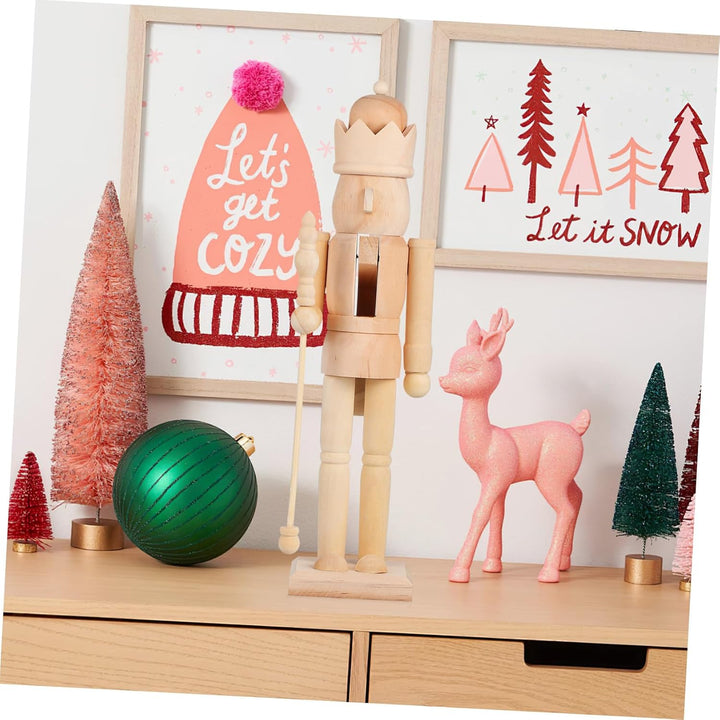 Garneck Selbstgemacht Nussknacker Holz Rohling 38cm Unbemalt Weihnachtsdeko Bastelset Für Kreative H