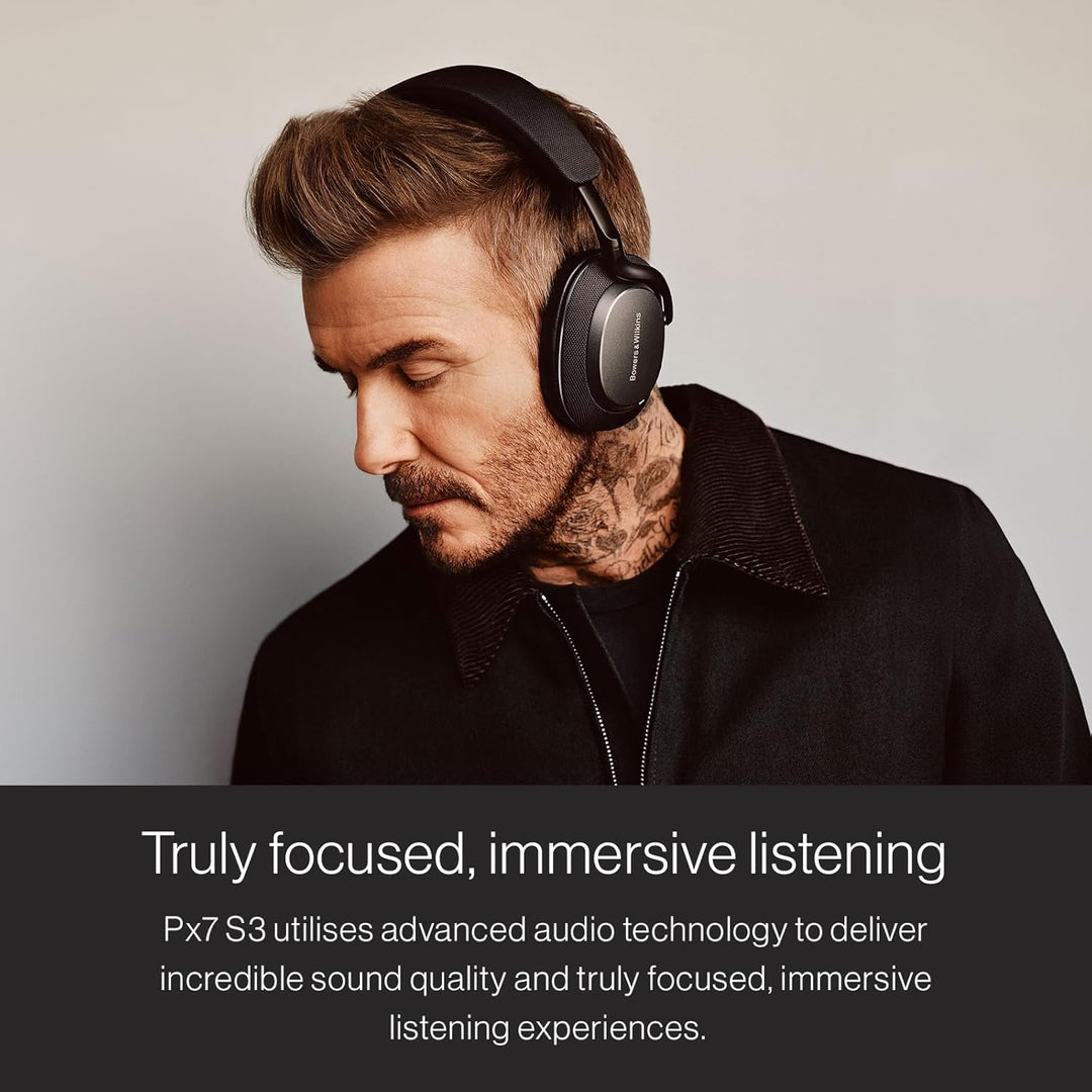 Bowers & Wilkins Px7 S3 Over-Ear-Kopfhörer mit Geräuschunterdrückung, kabellos, aptX™ Lossless, Schn