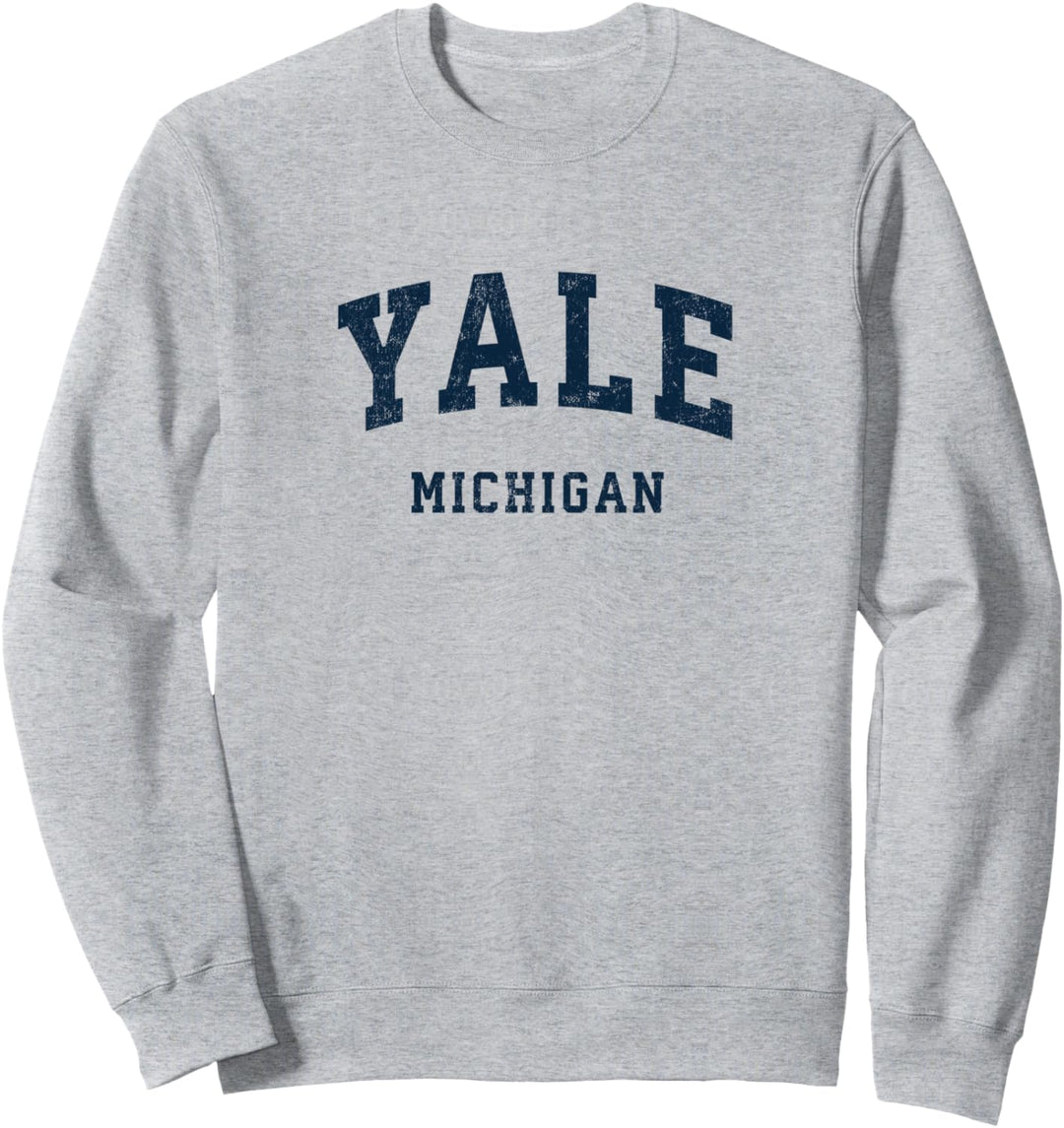 Yale Michigan MI Sportdesign im Vintage-Stil Sweatshirt