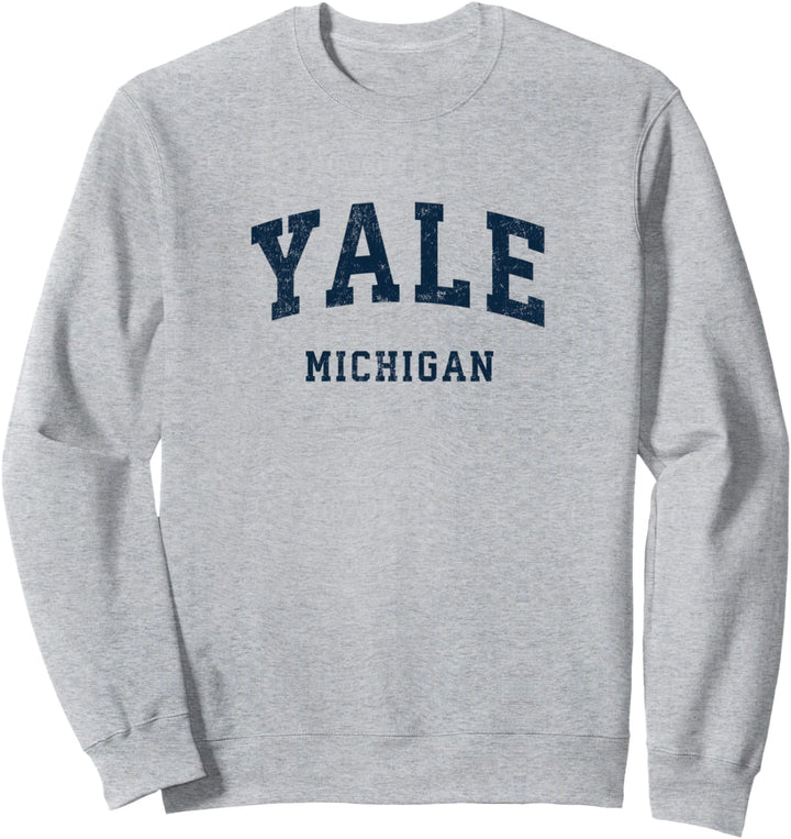 Yale Michigan MI Sportdesign im Vintage-Stil Sweatshirt