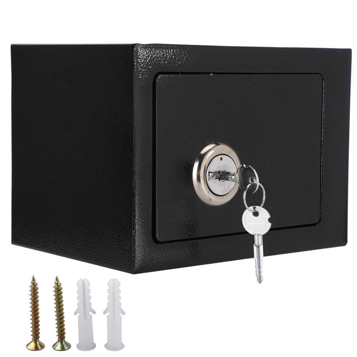 Safe mit Schlüssel-Schloss, Möbeltresor mit vorgebohrten Löchern können, wandsafe geldkassette Doppe