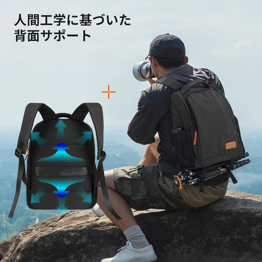TARION Kamerarucksack Spiegelreflex Fotorucksack Wasserdicht | Leicht und Kompakt | Klein DSLR Rucks