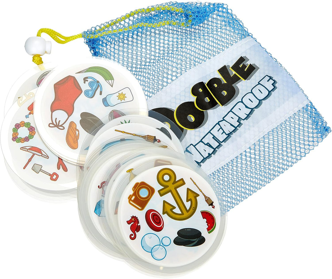 Zygomatic Asmodee Dobble Waterproof | Familienspiel | Kartenspiel | 2-8 Spieler | Ab 6+ Jahren | 15+