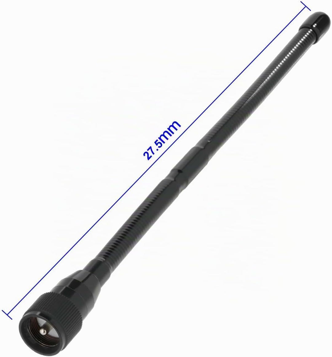 Bingfu 27MHz CB Funkantenne Soft Whip mit PL259 UHF Stecker, 5m RG58 Koaxialkabel und Edelstahl-Mont
