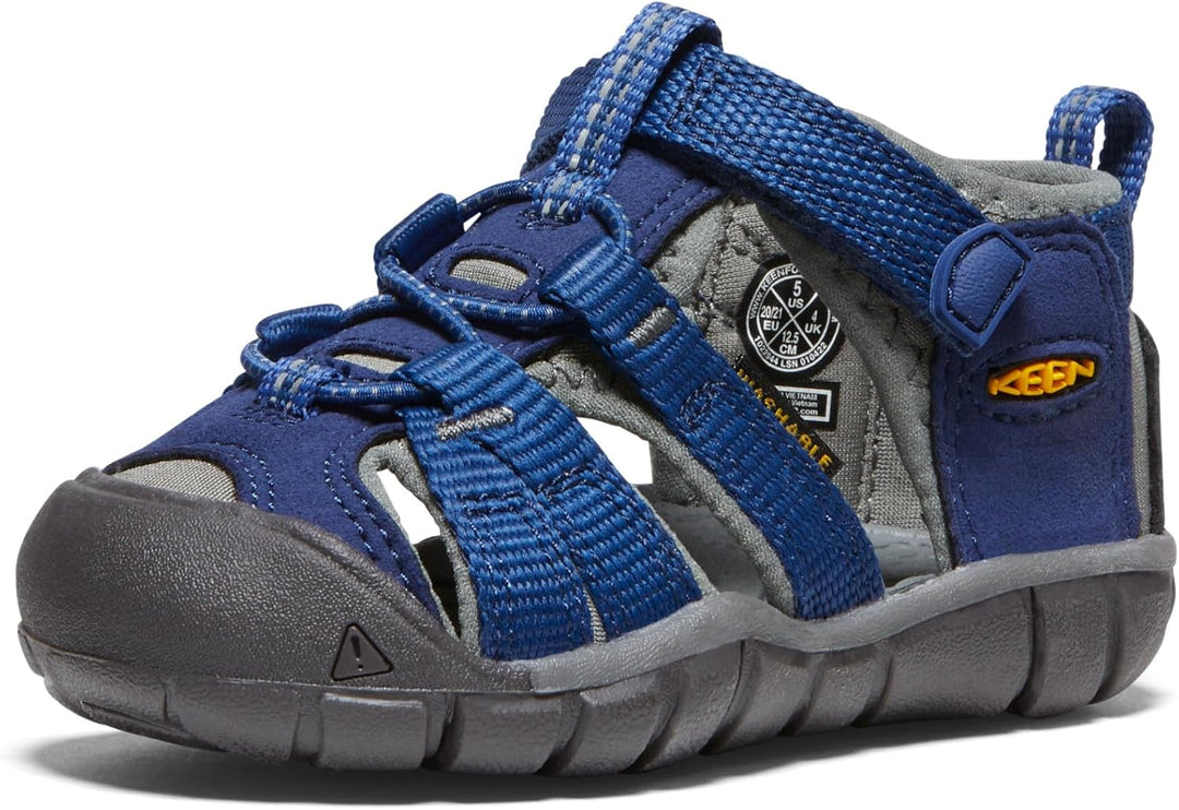 KEEN Unisex Kinder Seacamp 2 CNX Closed Toe Sandalen 19 EU Blue Depths Gargoyle, 19 EU Blue Depths G
