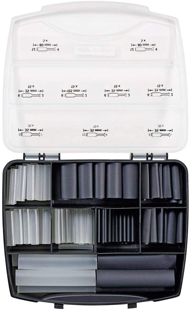 HellermannTyton Schrumpfschlauch-Set 380-03004 SHRINKIT 321-A BASIC Sortimentskasten mit Schrumpfsch