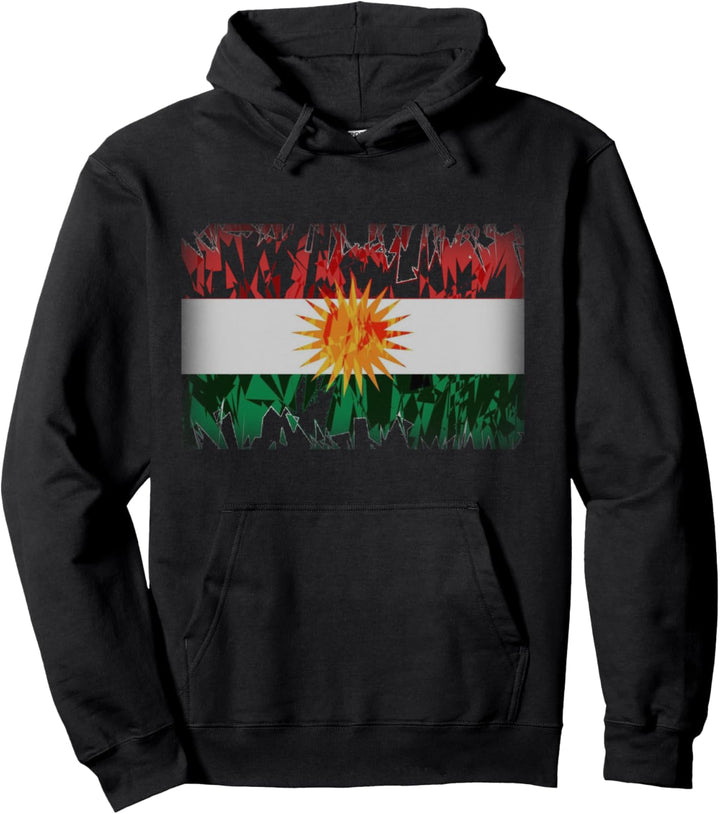 kurdische Flagge PULLI Pullover Hoodie
