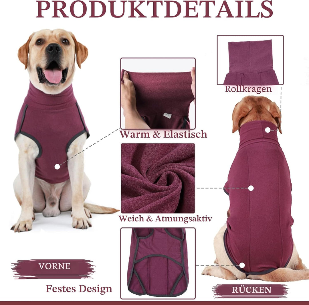 Hundepullover aus Fleece, warmer und leichter Pullover, Pyjama, Mantel, für Herbst und Winter, kalte