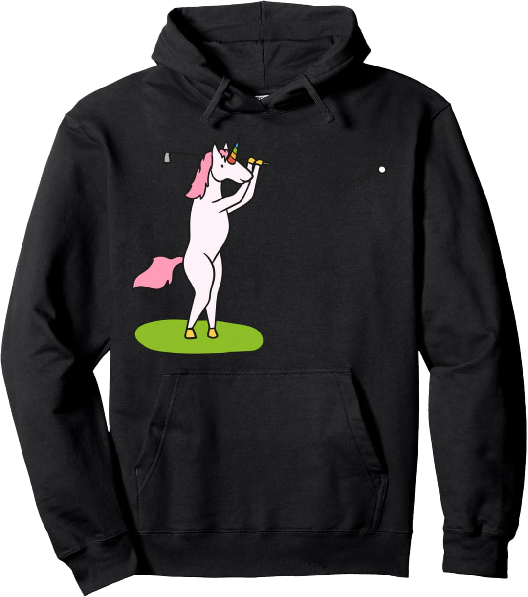 Golfendes Einhorn / Einhorn Golf Pullover Hoodie